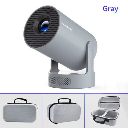 Projector HY300 PRO + 4K Android 11 Dual Wifi6 Allwinner H713 BT5.4 1080P 1280*720P Home Cinema Outdoor Projetor